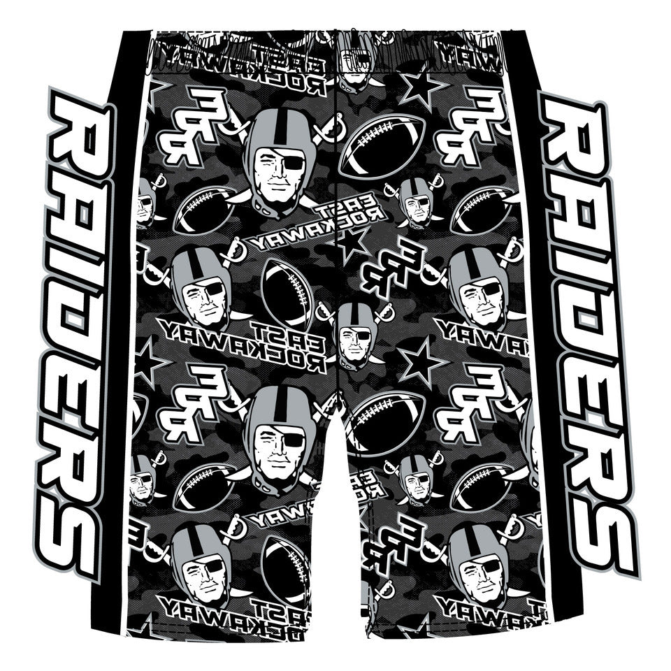 Boys & Mens East Rockaway Raiders Athletic Shorts - Comfortable Basketball & Gym Workout Shorts for Sports & Casual Wear
