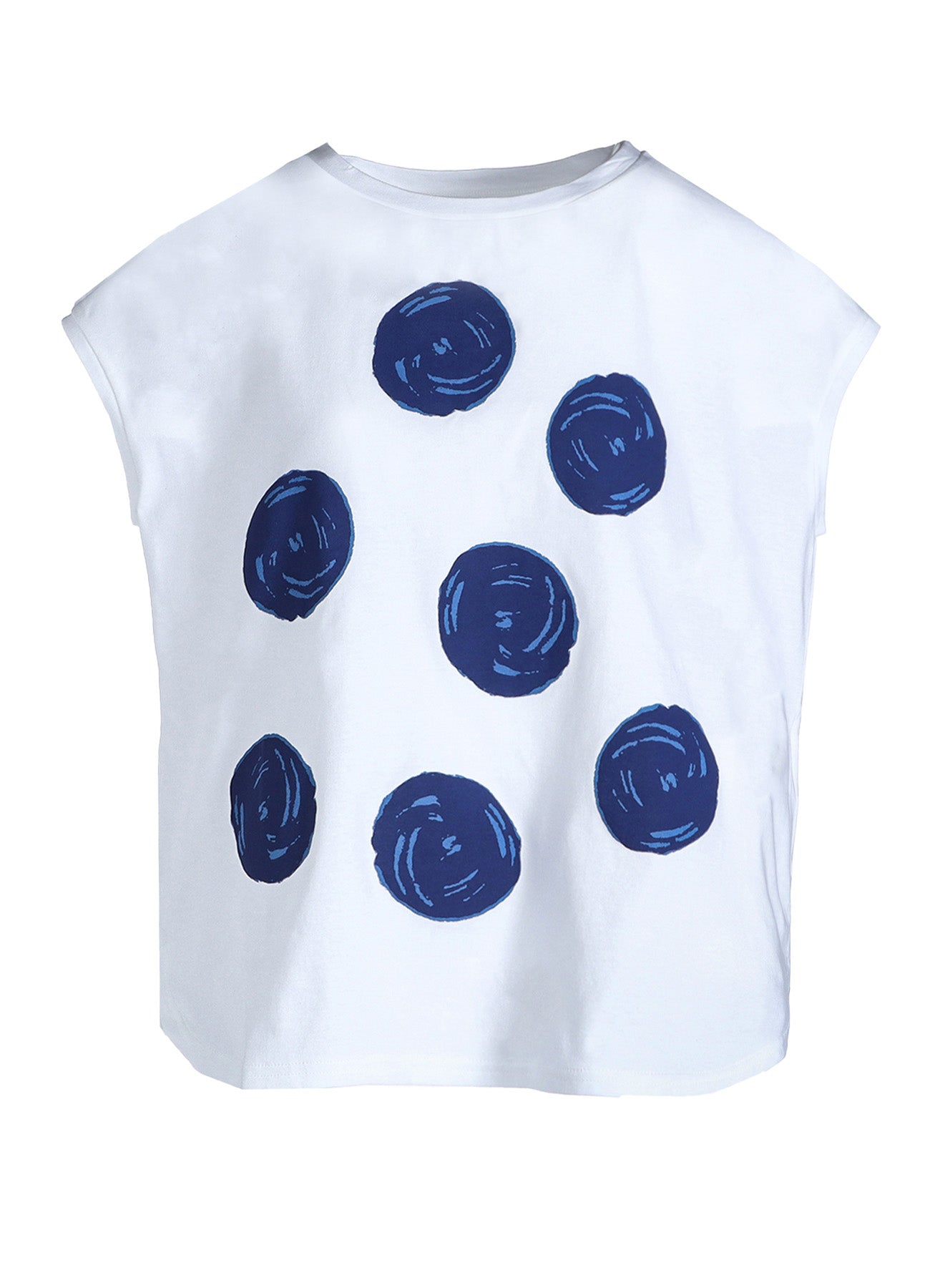 Soft Cotton Jersey Dot Print French Sleeve Shirt for Women - Casual & Office Wear - Breathable & Comfortable Blouse for Everyday Style