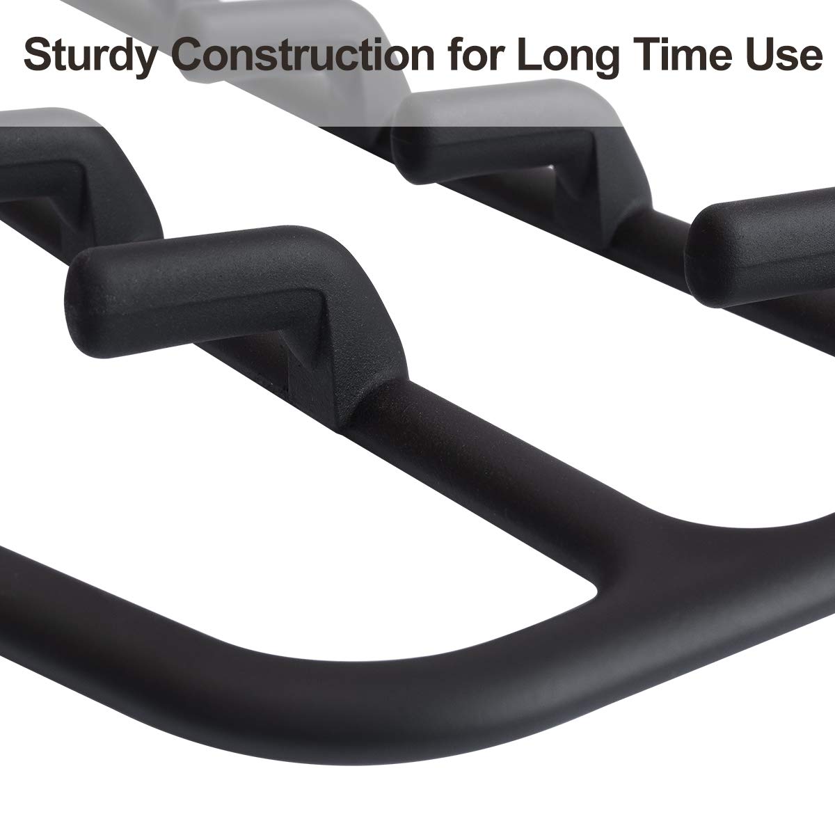 360° Swivel Belt Hanger Rack Holder - 2 Pack Heavy Duty Closet Organizer with 11 Non-Slip Rubberized Hooks, Black (14 x 0.39 x 11 Inch) - Perfect for Closet, Bedroom, Bathroom & Entryway Storage Organization