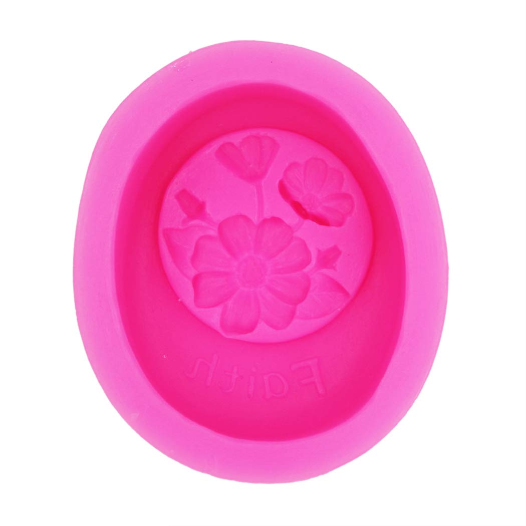 Flower Faith 50088 Silicone Soap Molds for DIY Handmade Soap Making - 6 Cavity Craft Art Molds for Bath Bombs, Candles, Resin, Chocolate - Perfect for Home, Spa, and Gift Making