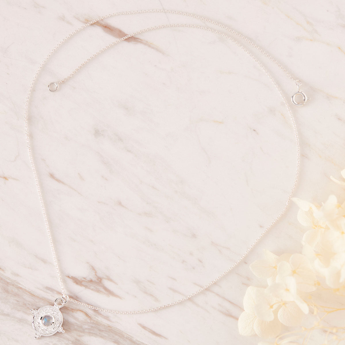 Moonstone Necklace for Women - Divine Talisman Healing Crystal Jewelry for Protection & Positive Energy - Perfect for Meditation, Yoga & Spiritual Gifts