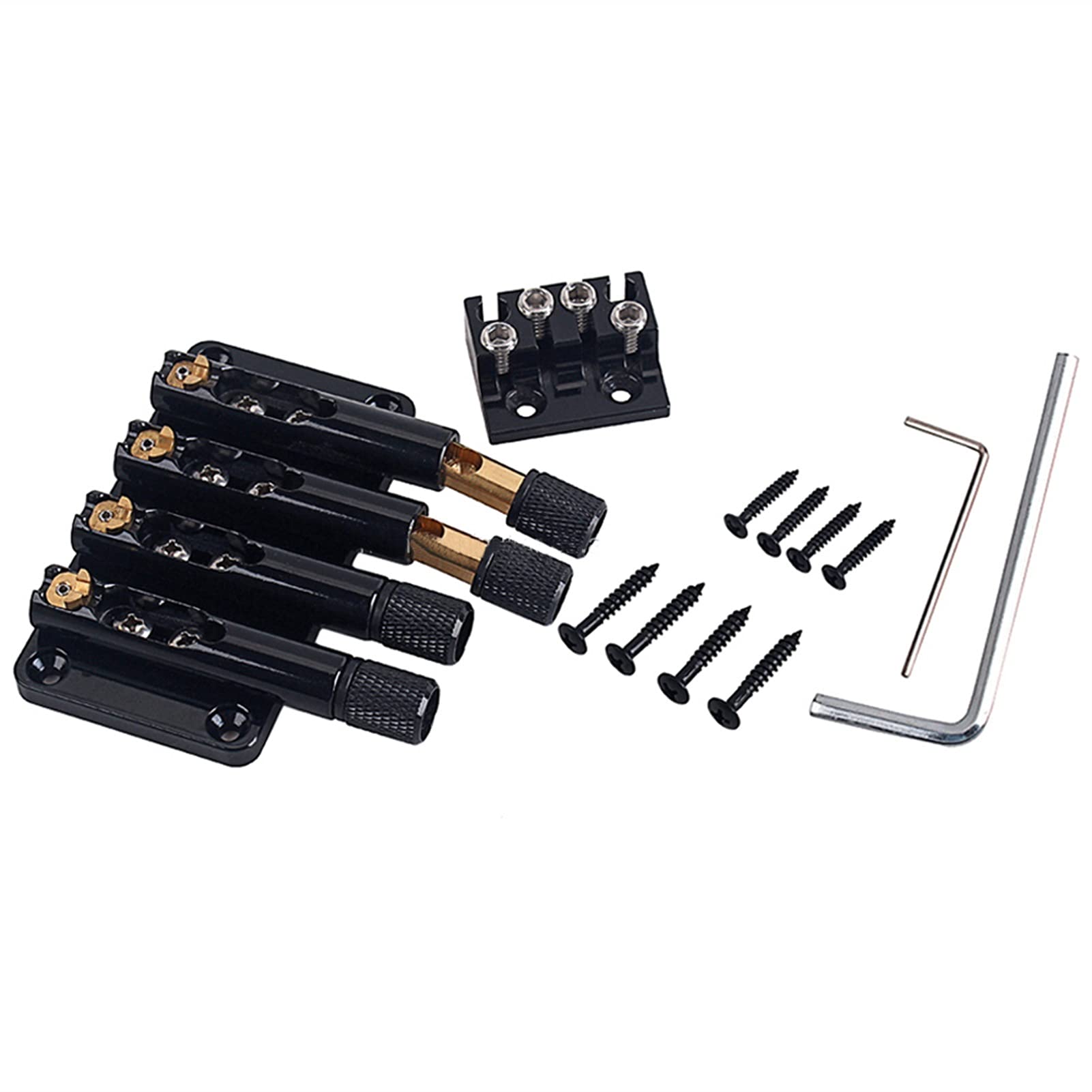 4-String Headless Bass Guitar Bridge - Electric Guitar Replacement Part for Smooth Playability | Perfect for DIY Guitar Upgrades & Professional Bass Players