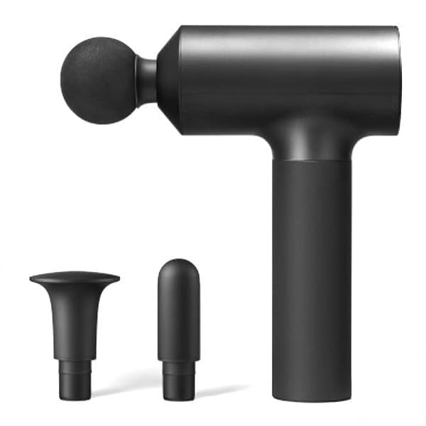 Xiaomi Muscle Massage Gun - Deep Tissue Percussion Massager with Brushless Motor, 3 Speed Levels & 3 Interchangeable Heads - 5H Battery Life & Ultra Quiet (45dB) - Ideal for Post-Workout Recovery, Muscle Pain Relief & Relaxation at Home/Gym