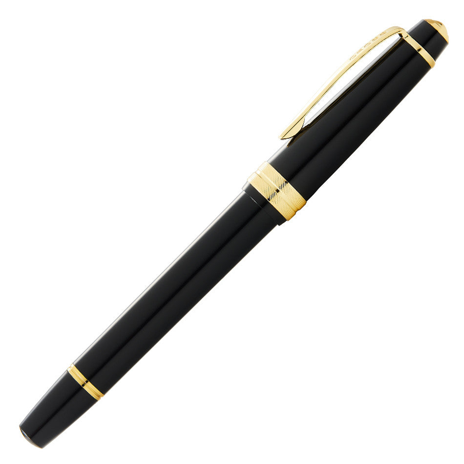 Cross Bailey Light Rollerball Pen - Black with Gold Trim - Premium Writing Instrument for Office, School & Gift Giving