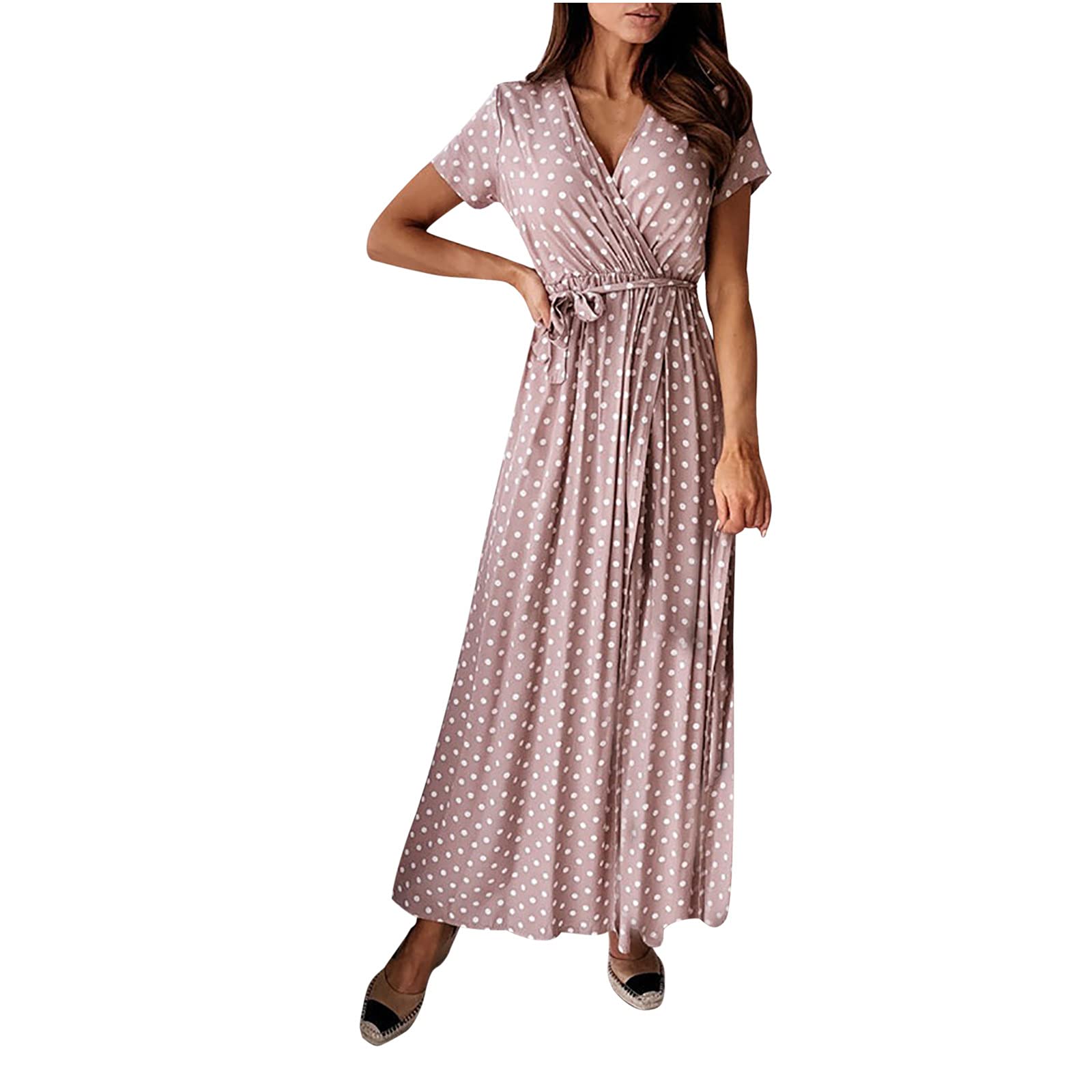 Women's Prairie Dress - Casual Summer Floral Swing Midi Dress | A-Line Boho Style for Beach, Vacation & Date Night