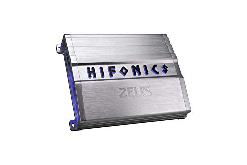Hifonics ZG-600.4 Zeus Gamma 4 Channel 600W Super A/B Class Car Amplifier with Subwoofer, Speakers & 4 Gauge Kit - Includes Gravity Magnet Phone Holder (Blue) - Perfect for Car Audio Upgrades, Bass Boost & Hands-Free Driving