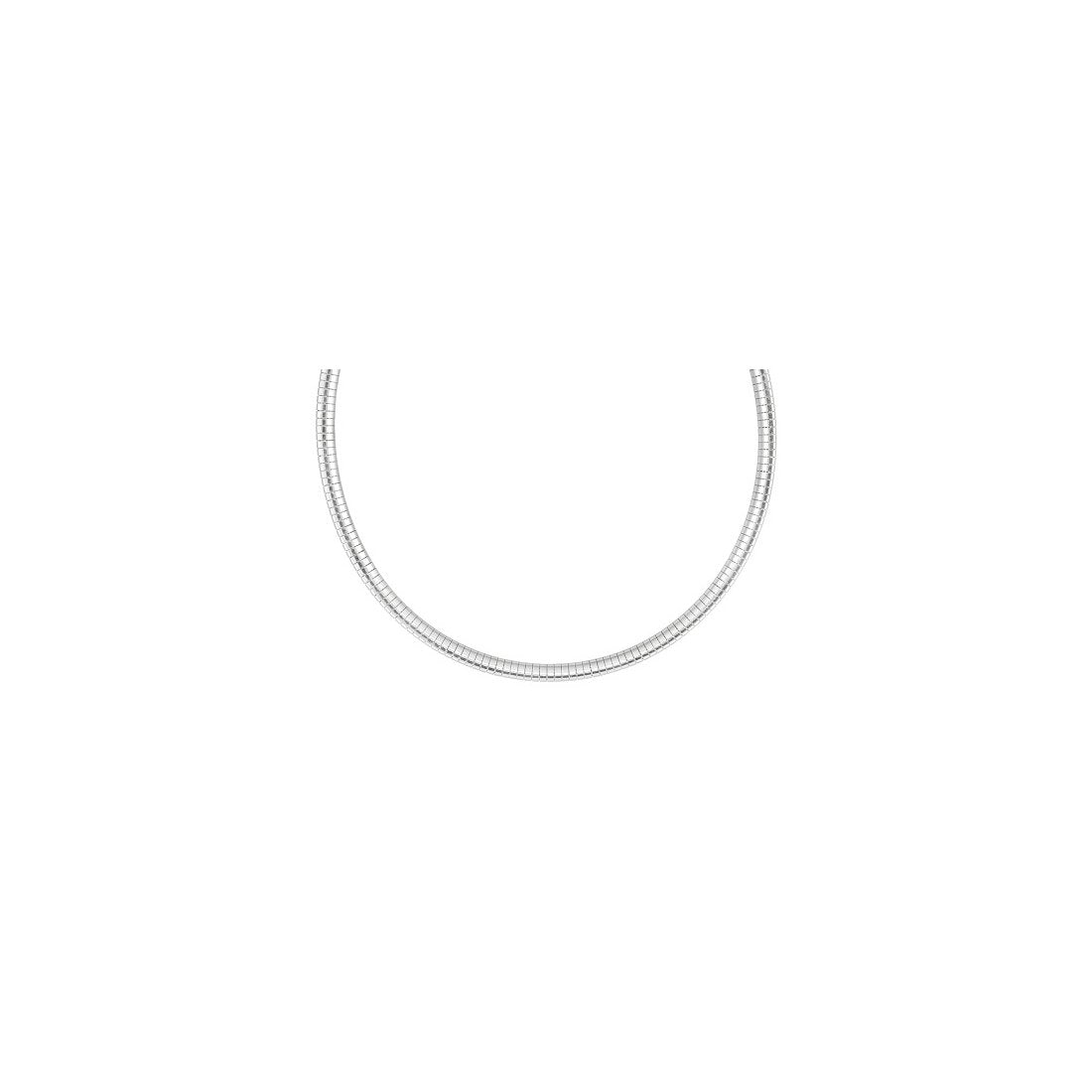 6MM .925 Sterling Silver Omega Necklace Chain 16