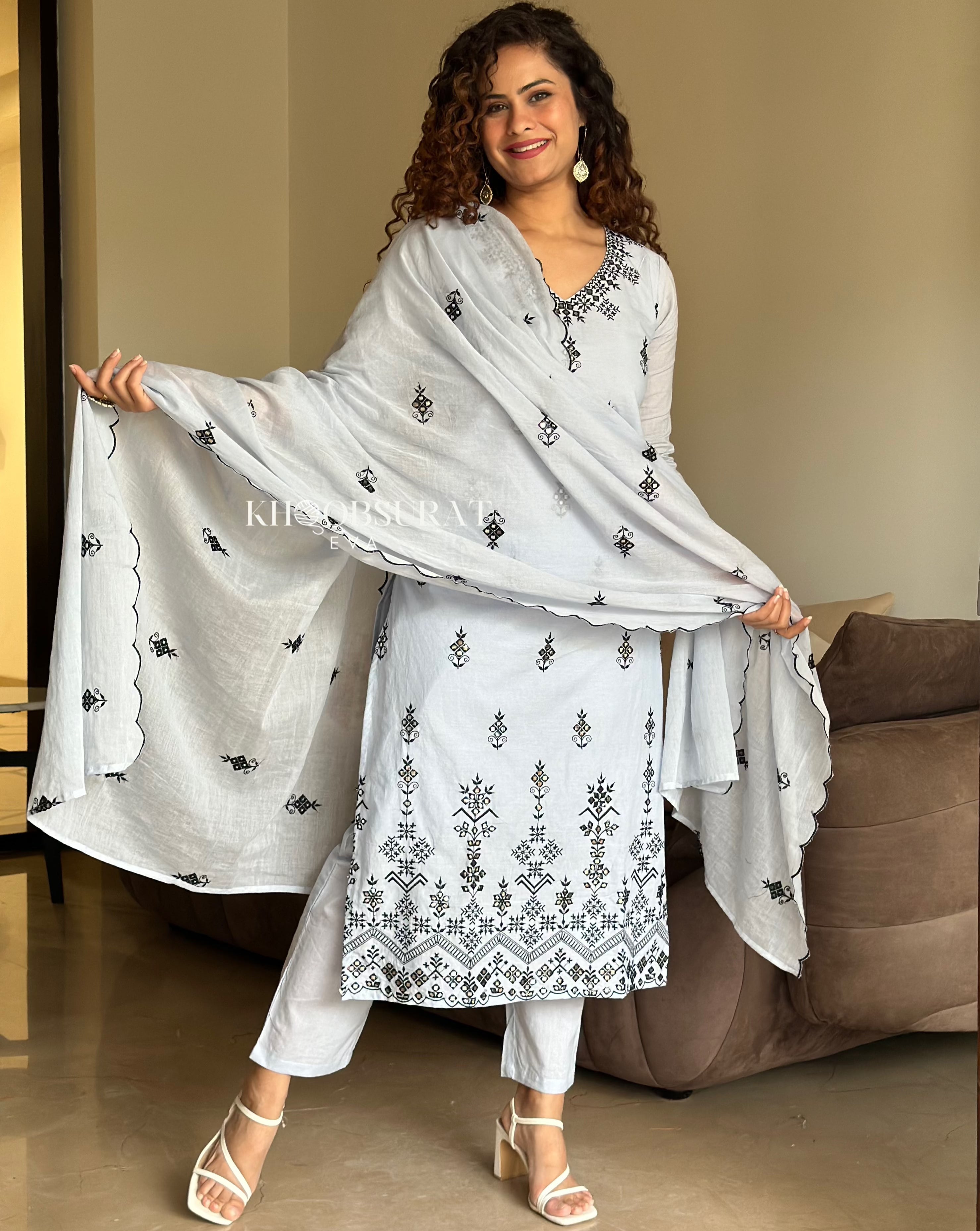 Stylish Biba Blue Kurta Suit Sets for Women | Traditional Indian Ethnic Wear | Perfect for Festivals, Weddings & Casual Outings