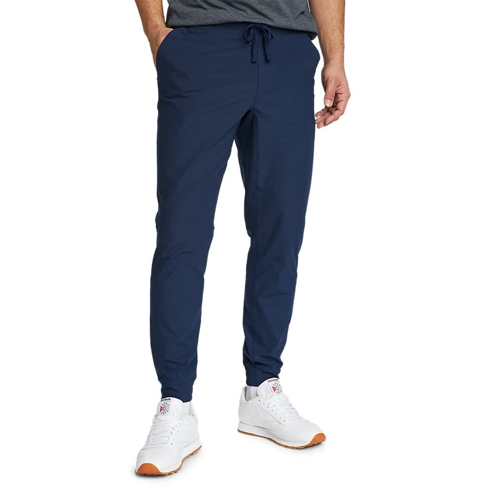 Eddie Bauer Men's The Switch Jogger Pants - Medium Indigo Blue | Comfortable Stretch Joggers for Running, Travel & Casual Wear