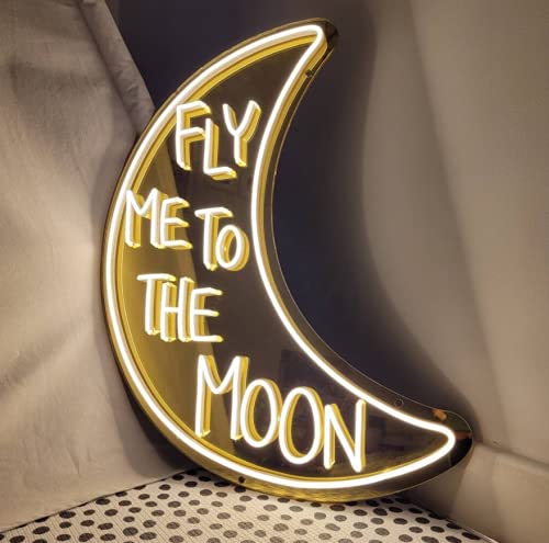 VIVID SIGN Fly Me To The Moon LED Neon Sign - 24