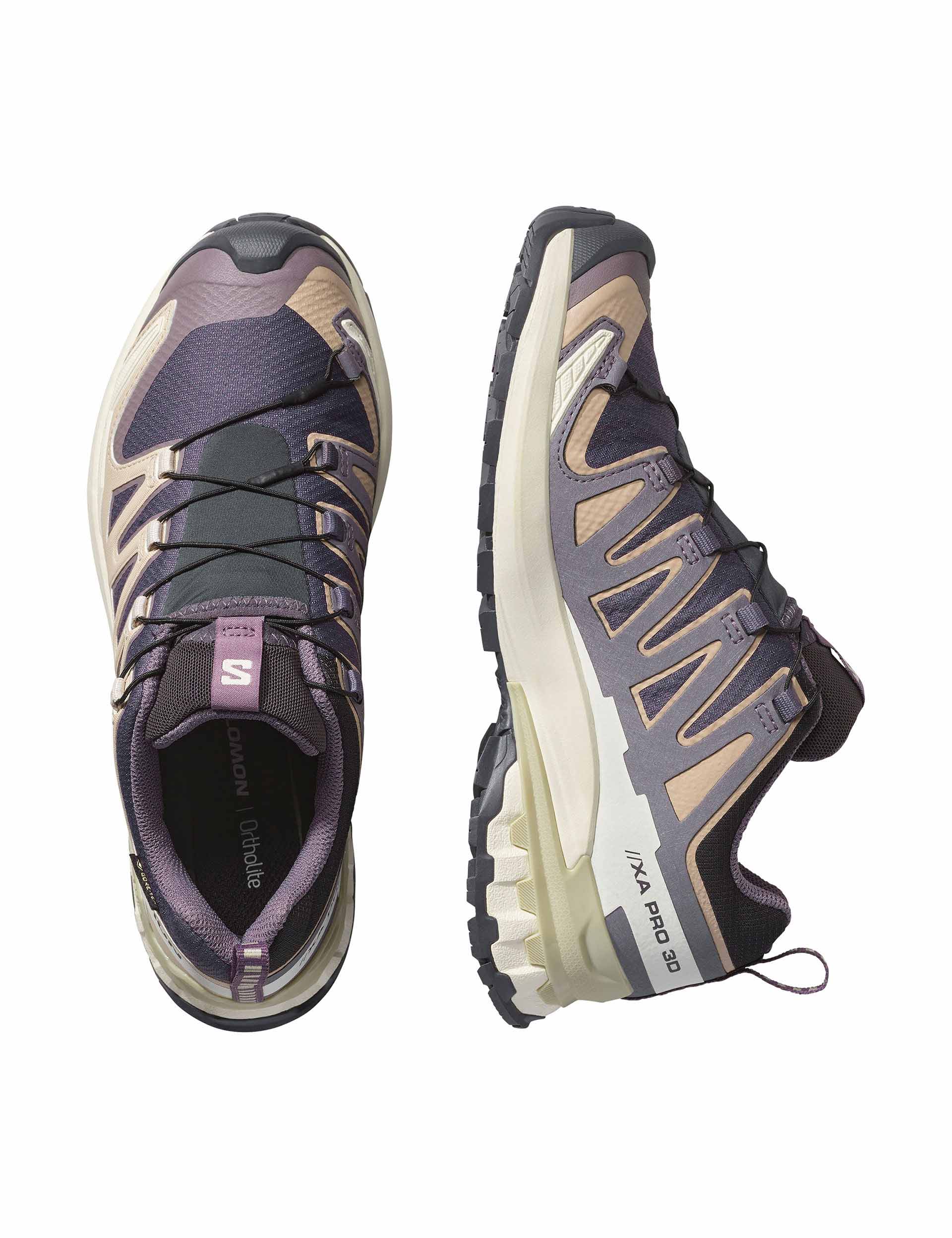 XA Pro 3D V9 Gore-Tex Trail Running Shoes - Nine Iron/Oxford Tan/Alfalfa | Waterproof Hiking & Outdoor Adventure Footwear for Men & Women