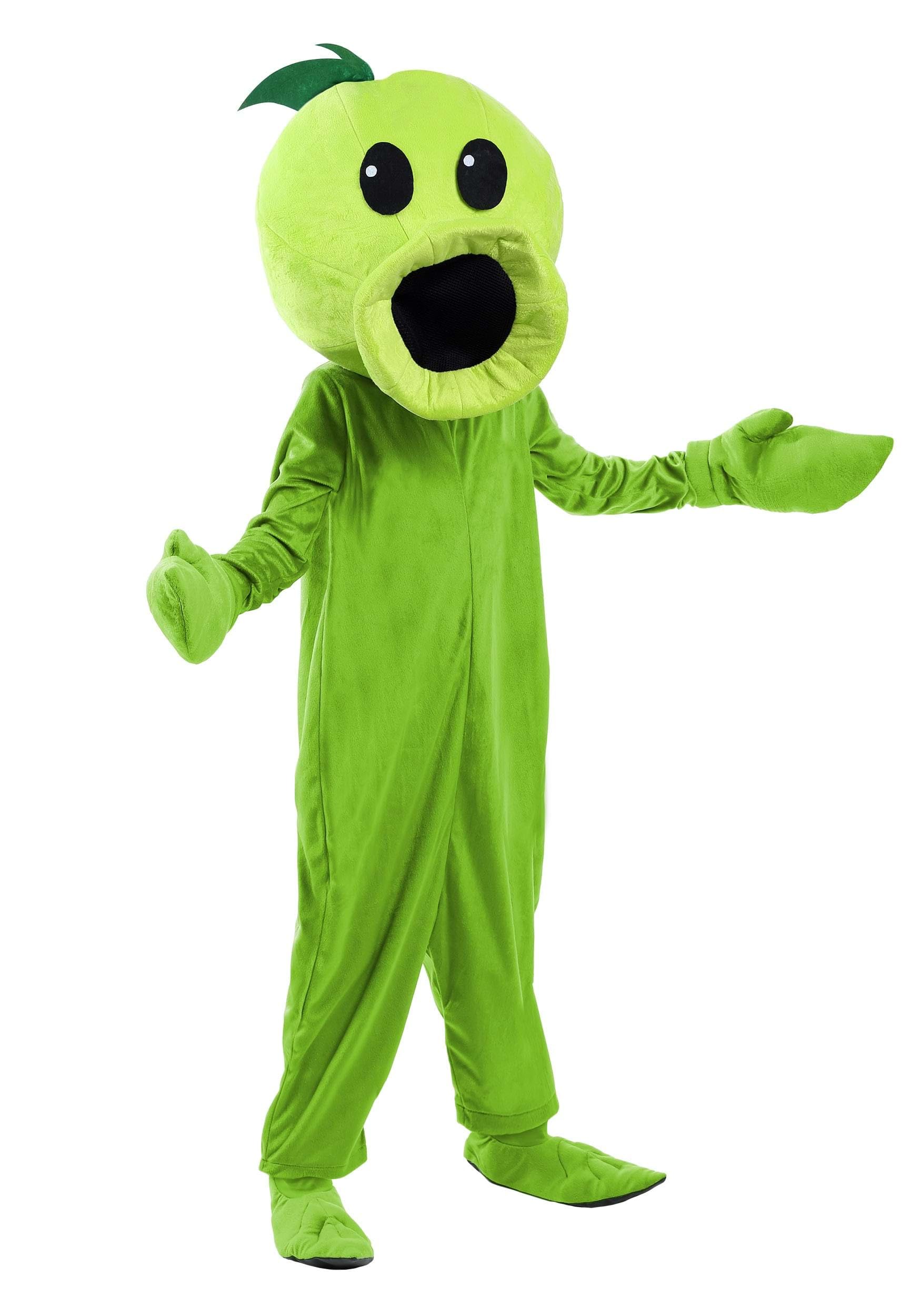 Plants vs Zombies Peashooter Costume for Kids - Boys Halloween Cosplay Outfit for Parties & Game Events