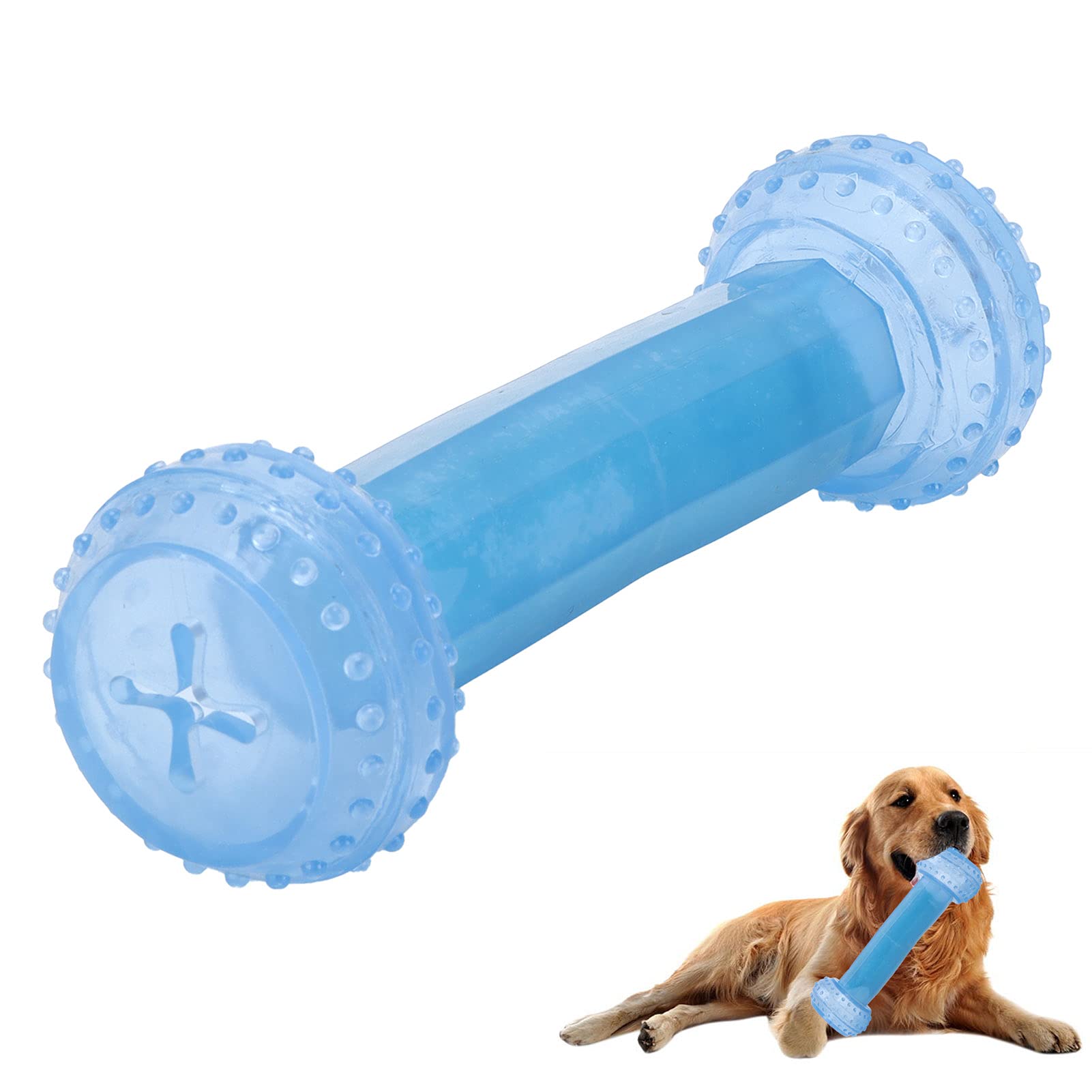 Shanrya Bite-Resistant Cooling Chew Toy for Dogs - TPR Durable Pet Chew Toys with Teeth Massage, Cooling Relief for Puppies & Adult Dogs - Perfect for Home, Daily Play & Teething Relief