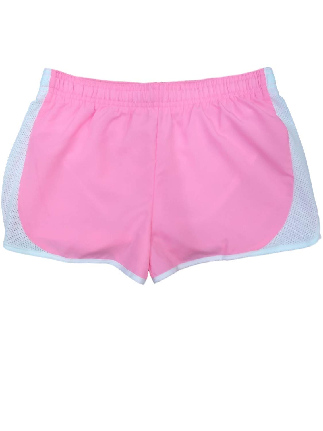 Xersion Girls' Pink & White Running Shorts - Breathable Athletic Training Shorts for Track, Gym & Casual Wear
