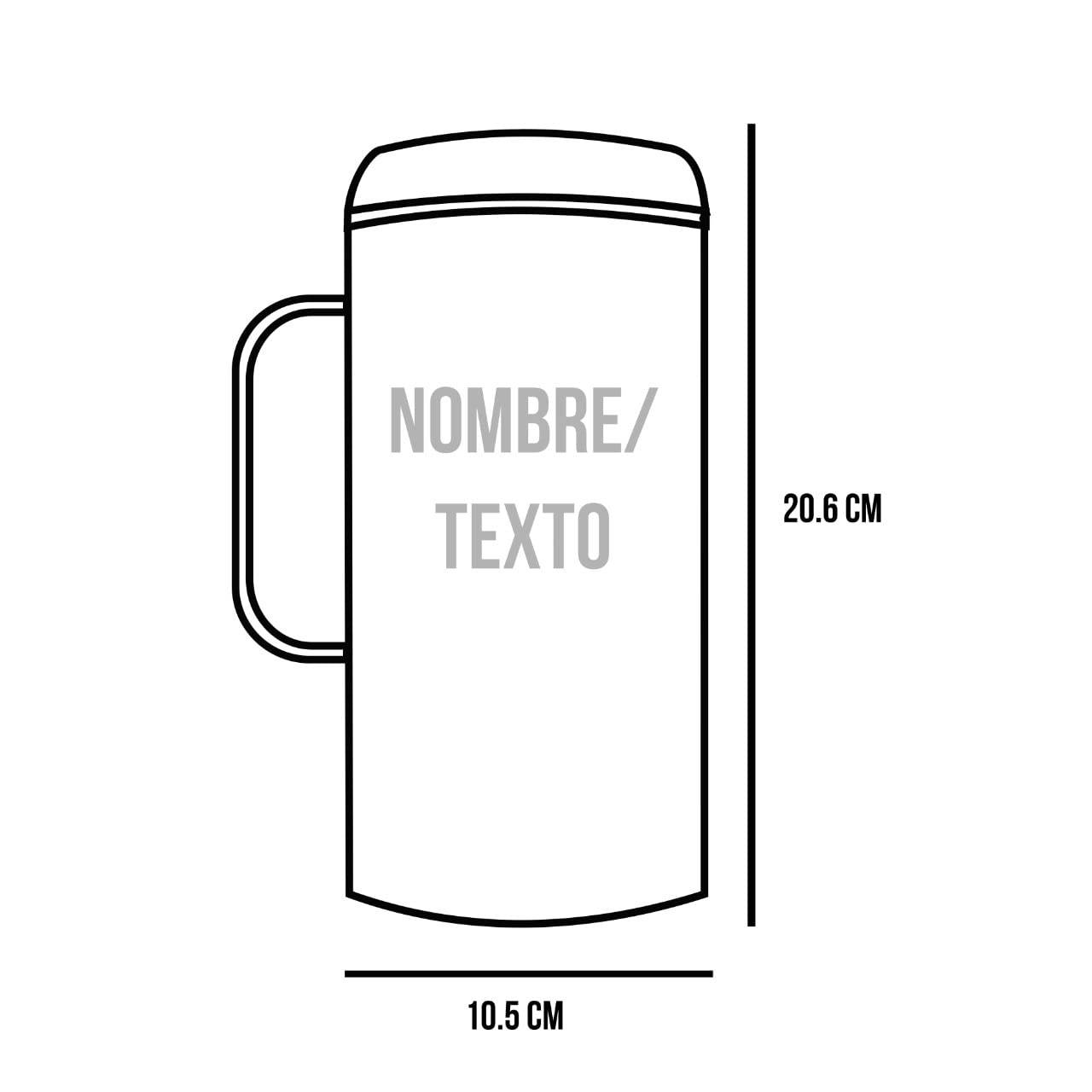 Portable Caguamon Master Holder 1.2L with Laser Personalization (Black) - Perfect for Outdoor Adventures, Camping & Beach Parties