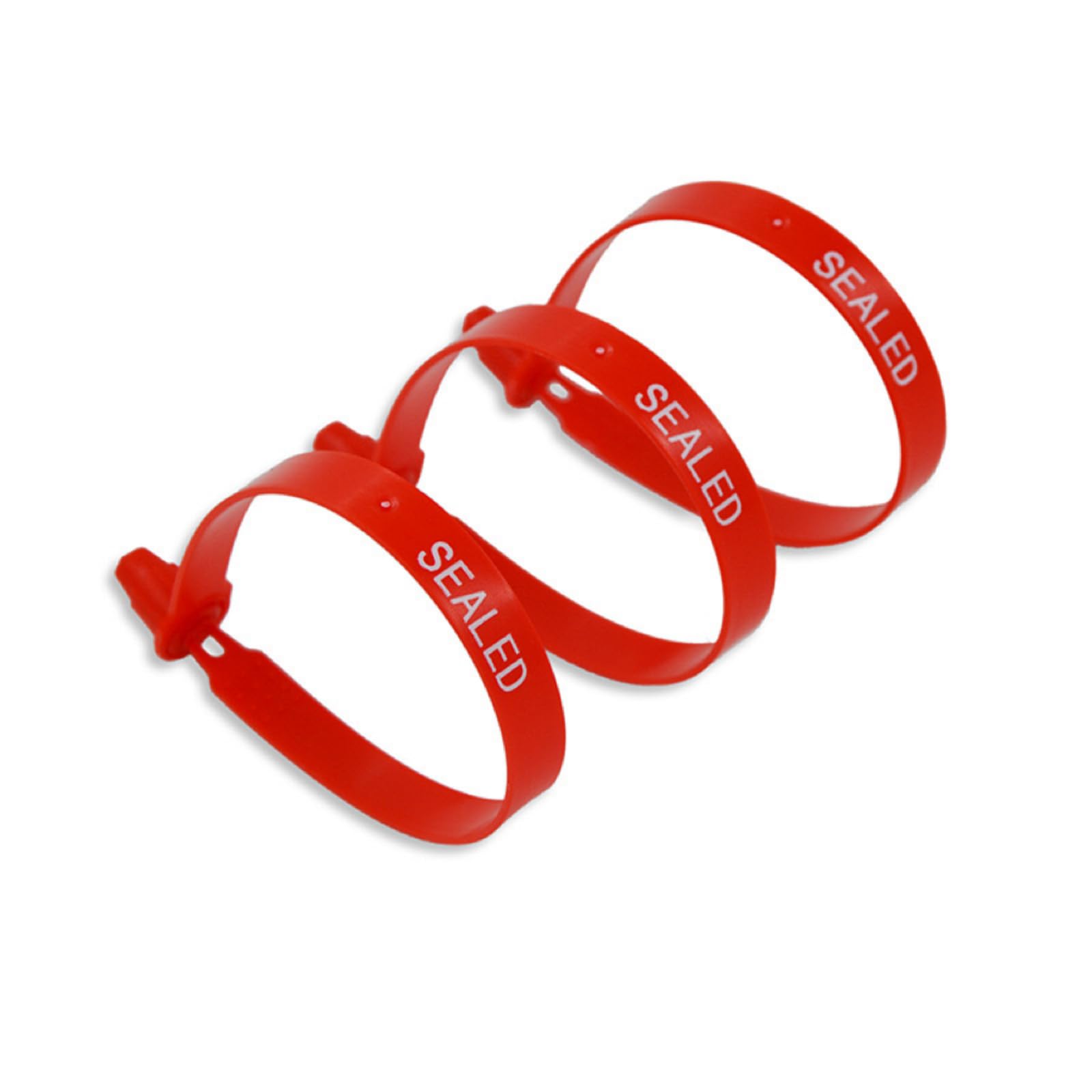 1000 Red Plastic Truck Door Security Seals - Heavy Duty Shipping Seals for Trailers, Cargo Containers & Logistics | Tamper-Proof & Waterproof | Ideal for Transport, Warehousing & Supply Chain Security