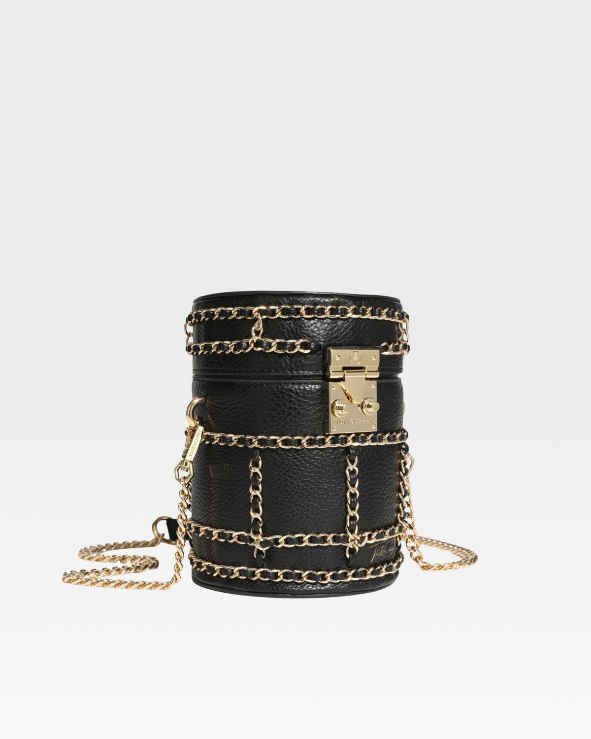 Stylish Black Evening Mini Barrel Crossbody Bag for Women - Perfect for Parties, Dates & Night Out