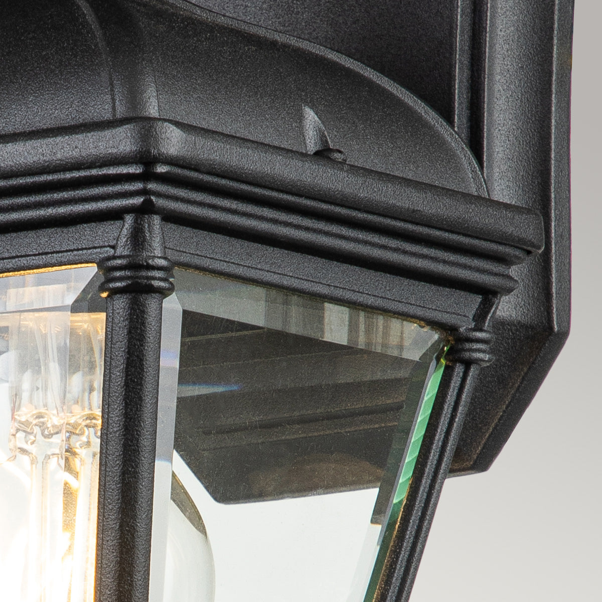 Bayview Small/Medium/Large Wall Lantern - Black Finish Outdoor Lighting for Porch, Patio & Garden Decor