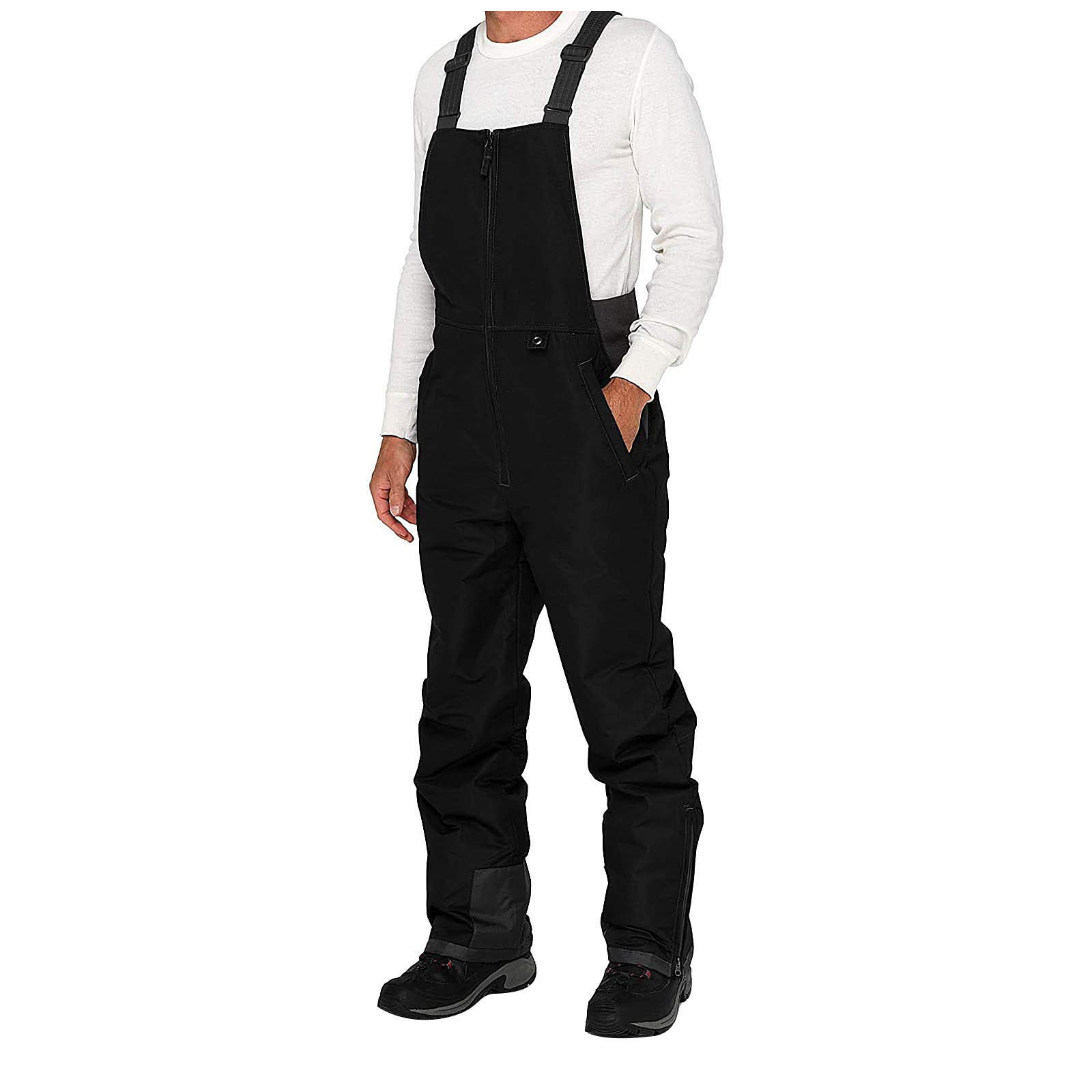 **2024 Cannes Men's Ski Strap Pants – Plus Size Waterproof Work Pants with Zipper, Lightweight Outdoor Trousers for Snowboarding, Hiking & Winter Work**