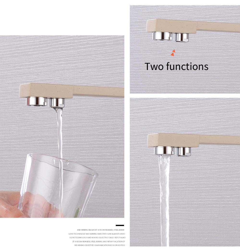 360° Rotating Chrome Kitchen Faucet with Water Purification - Deck Mounted Mixer Tap for Modern Kitchens