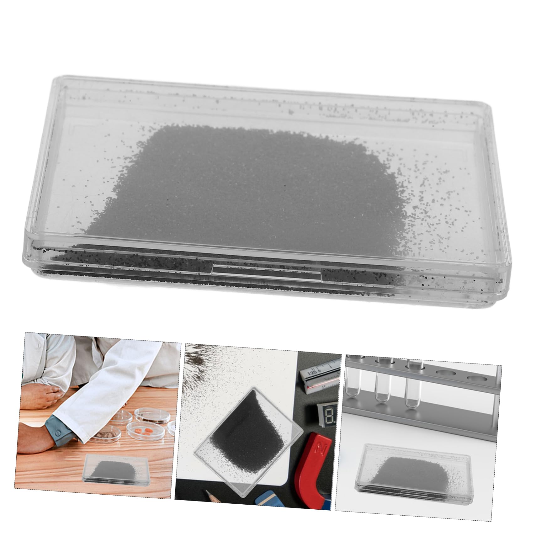 Iron Filings Physics Experiment Kit - Magnetic Field Demonstrator for Science Education | Perfect for Classroom Labs & STEM Learning Activities