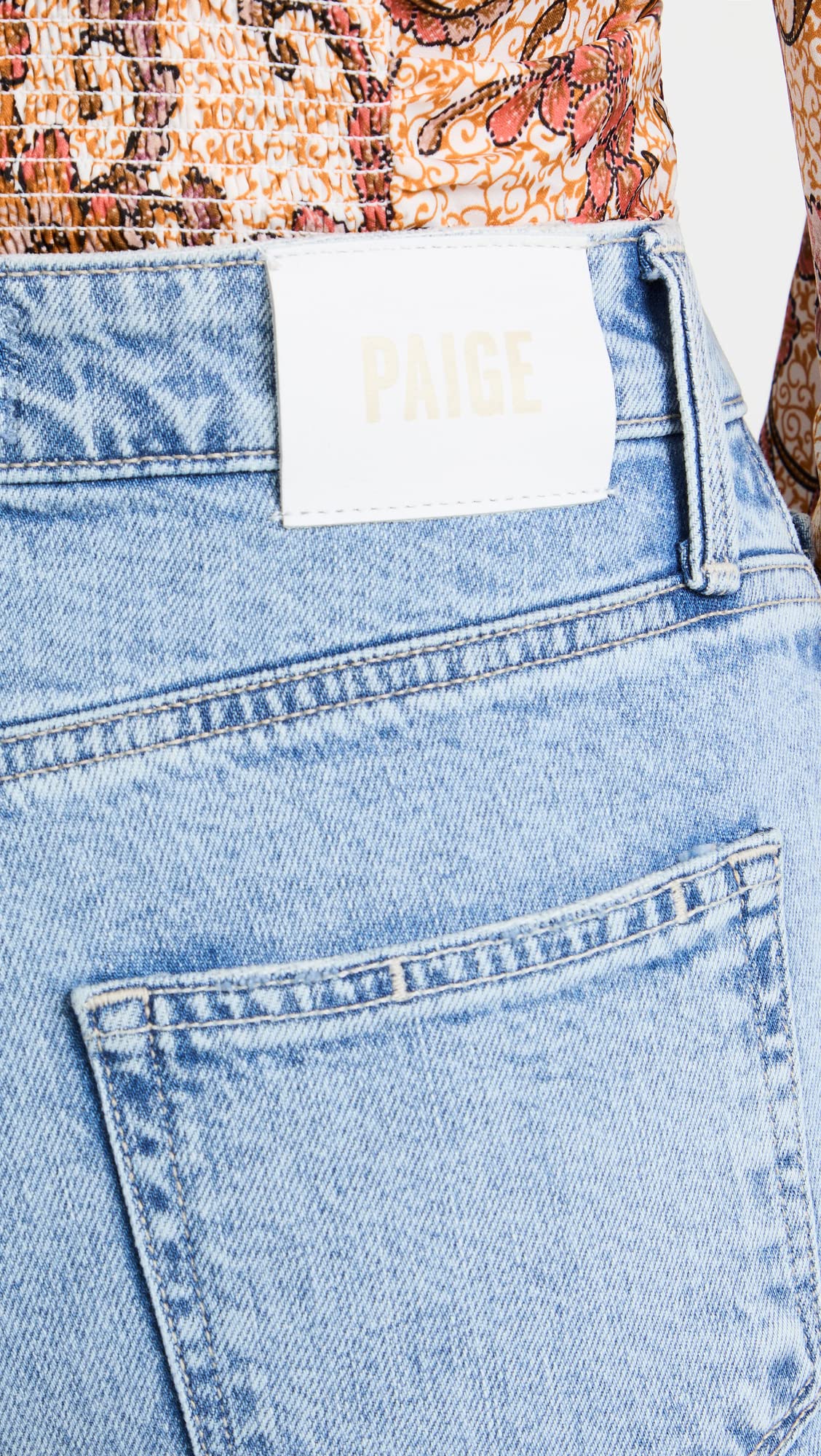 PAIGE Women's Stella Straight Leg Jeans - High Waist Denim Pants for Casual & Office Wear | Comfortable Stretch Fit for Everyday Style