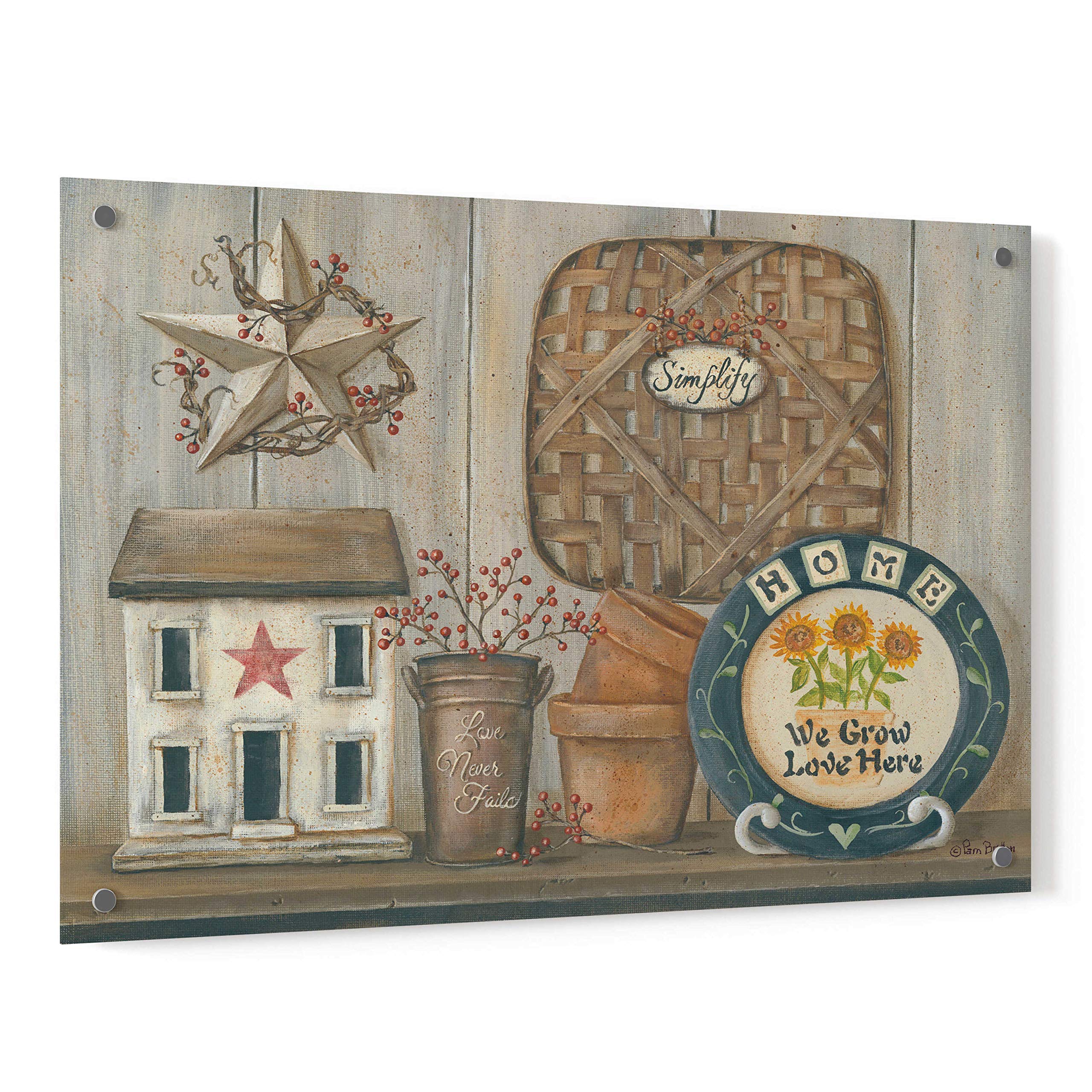 Epic Art 'Home Country Shelf' by Pam Britton - 36