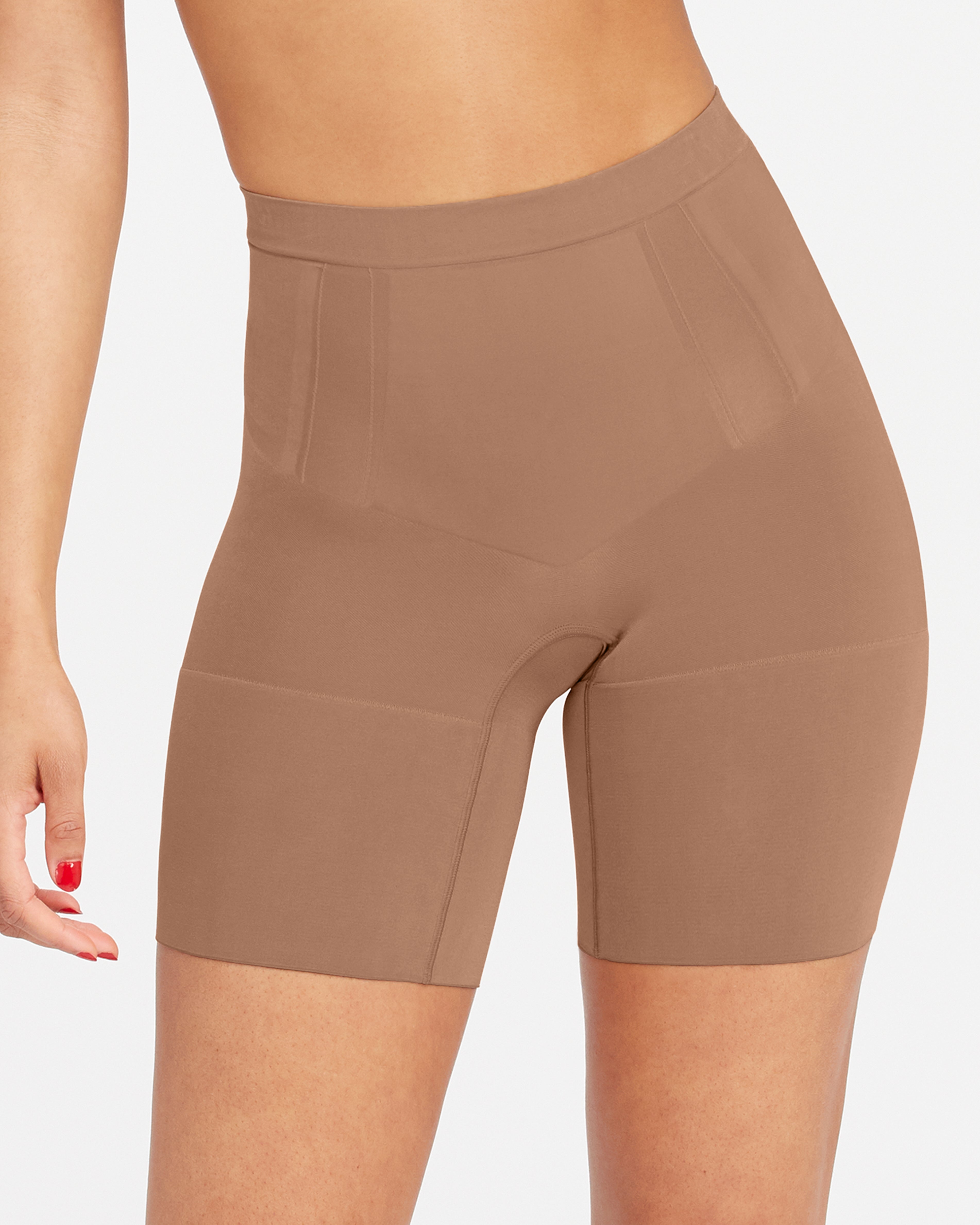 SPANX Sculpt OnCore Mid Thigh Shorts - High Waist Shaping Shorts for Women | Tummy Control & Thigh Slimming | Perfect for Workout, Yoga & Everyday Wear