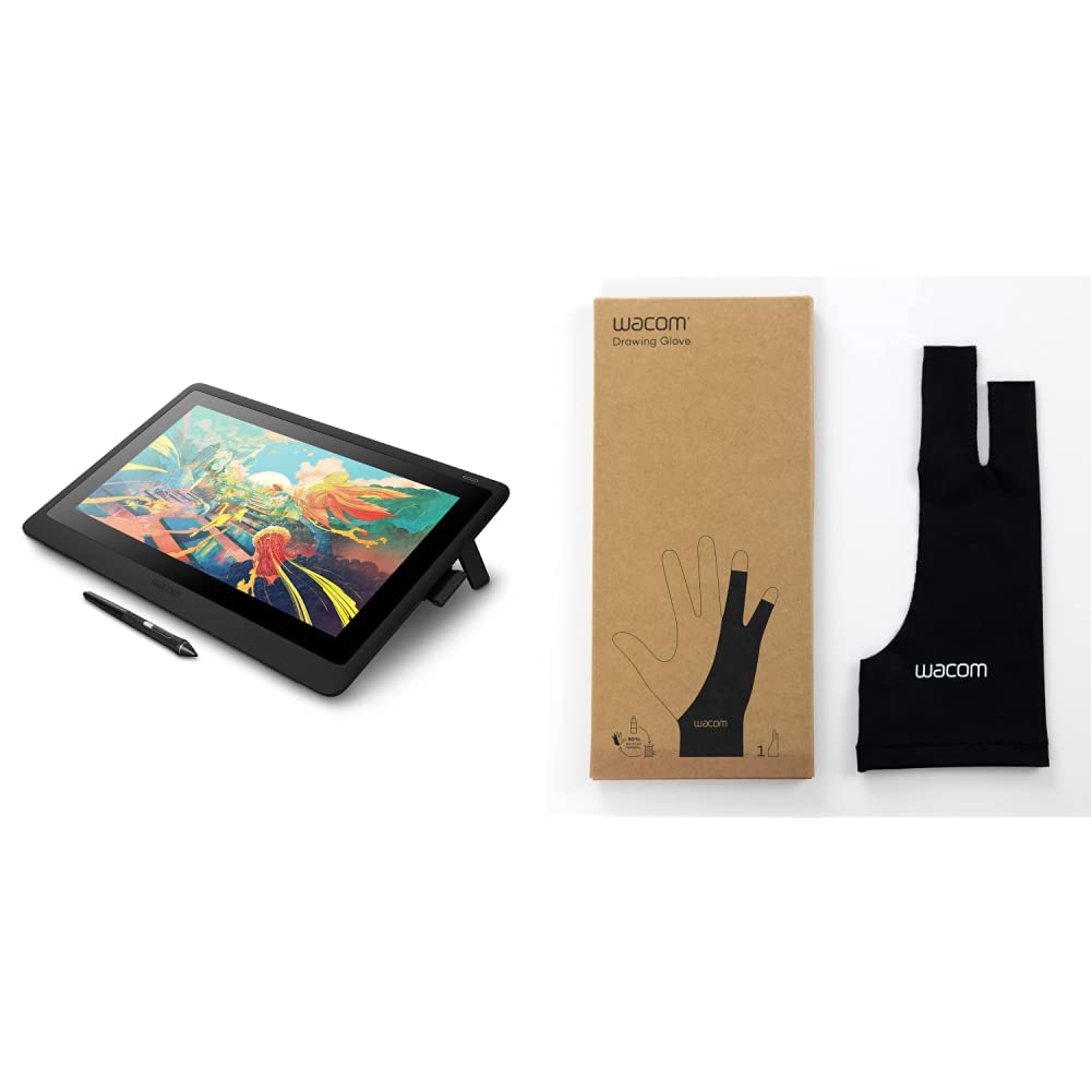 Wacom Cintiq 16 Drawing Tablet with Full HD Display Screen - Digital Art Pen Display for Graphic Design, Animation & Illustration - Perfect for Artists, Designers & Creatives (Includes Drawing Glove)