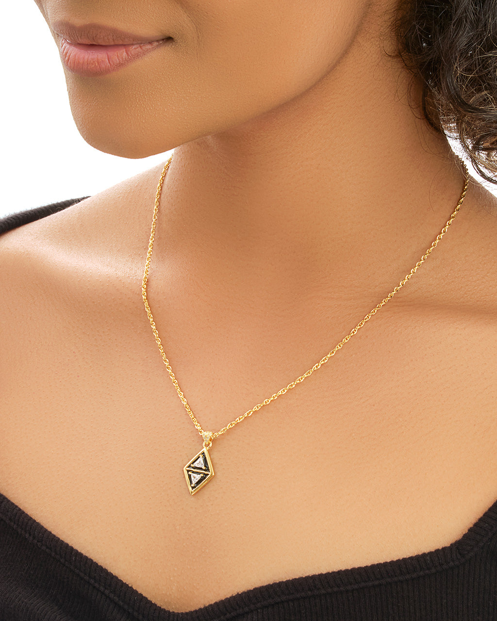 Nerezza CZ & Enamel Pendant Necklace for Women | Elegant Cubic Zirconia Jewelry Gift for Birthday, Anniversary & Valentine's Day | Perfect for Parties, Date Nights & Special Occasions
