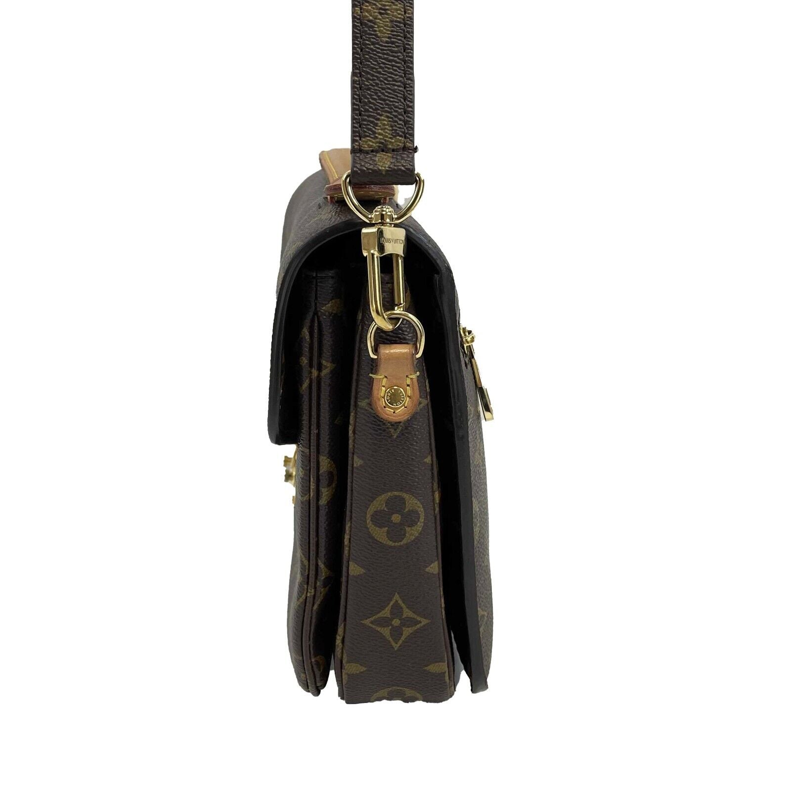 Authentic Louis Vuitton Pochette Métis Monogram Canvas Handbag - Brown Crossbody Bag with Top Handle | Perfect for Work, Travel & Everyday Luxury Fashion Accessory