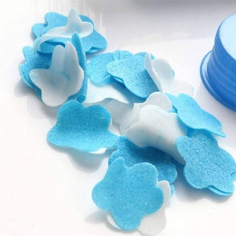 YBN Travel Paper Soap Sheets - 6 Pack Disposable Mini Scented Soap Leaves for Camping, Gym & Outdoor Activities | Portable Flower Tube Soap Flakes for Hand Washing On The Go