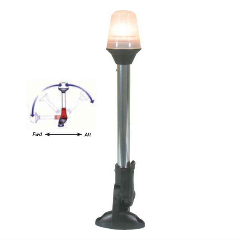 Attwood Folding Anchor Riding Light - Marine LED Navigation Light for Boats, Kayaks & Canoes - Perfect for Night Fishing & Water Safety