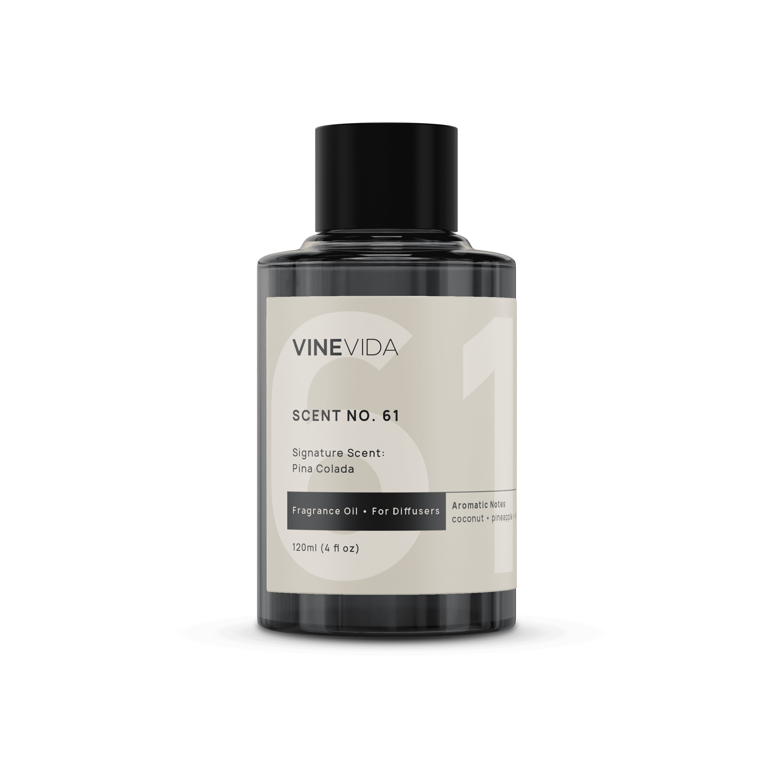 NO. 61 Pina Colada Fragrance Oil for Cold Air Diffusers - Tropical Coconut Pineapple Scent for Home, Office & Spa Relaxation