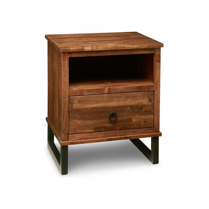 Cumberland 1 Drawer Night Stand with Power Outlet & USB Ports - Modern Bedside Table for Bedroom, Charging Station for Phones & Tablets - Perfect for Small Spaces & Apartment Living