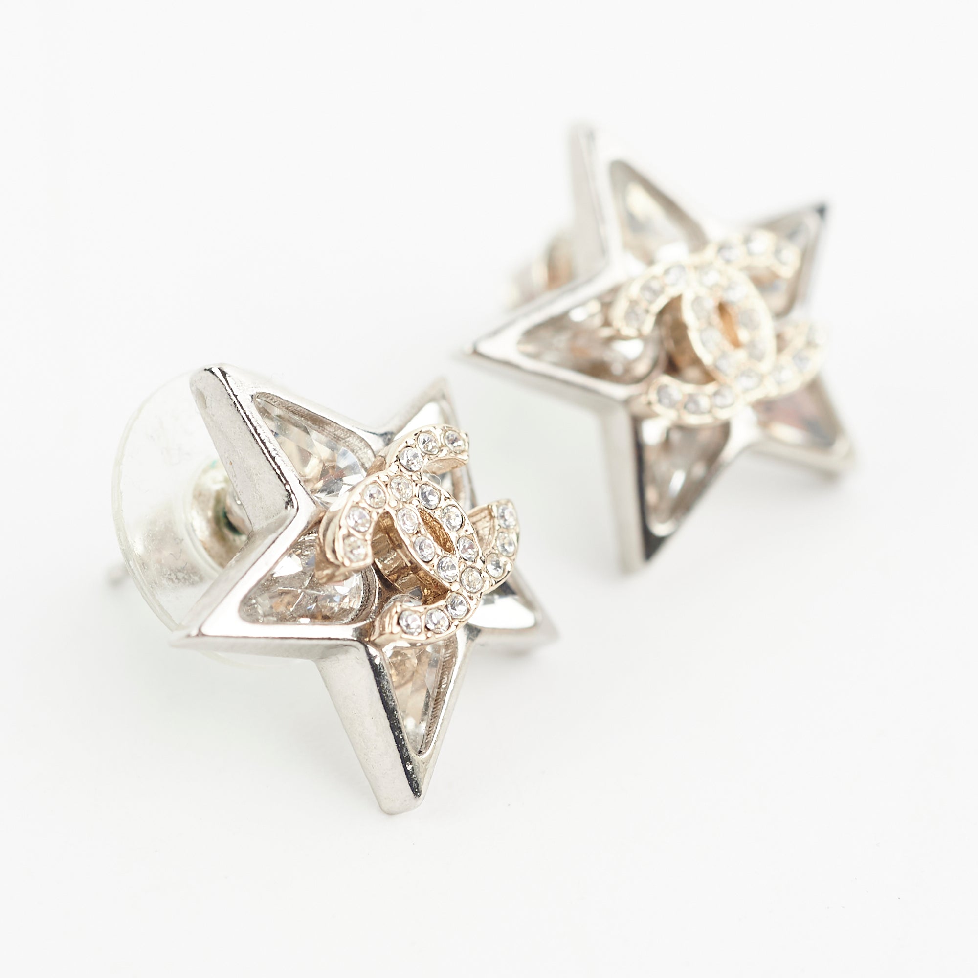 Chanel Star CC Logo Stud Earrings - Fashion Costume Jewelry for Women | Perfect for Parties, Weddings & Everyday Elegance