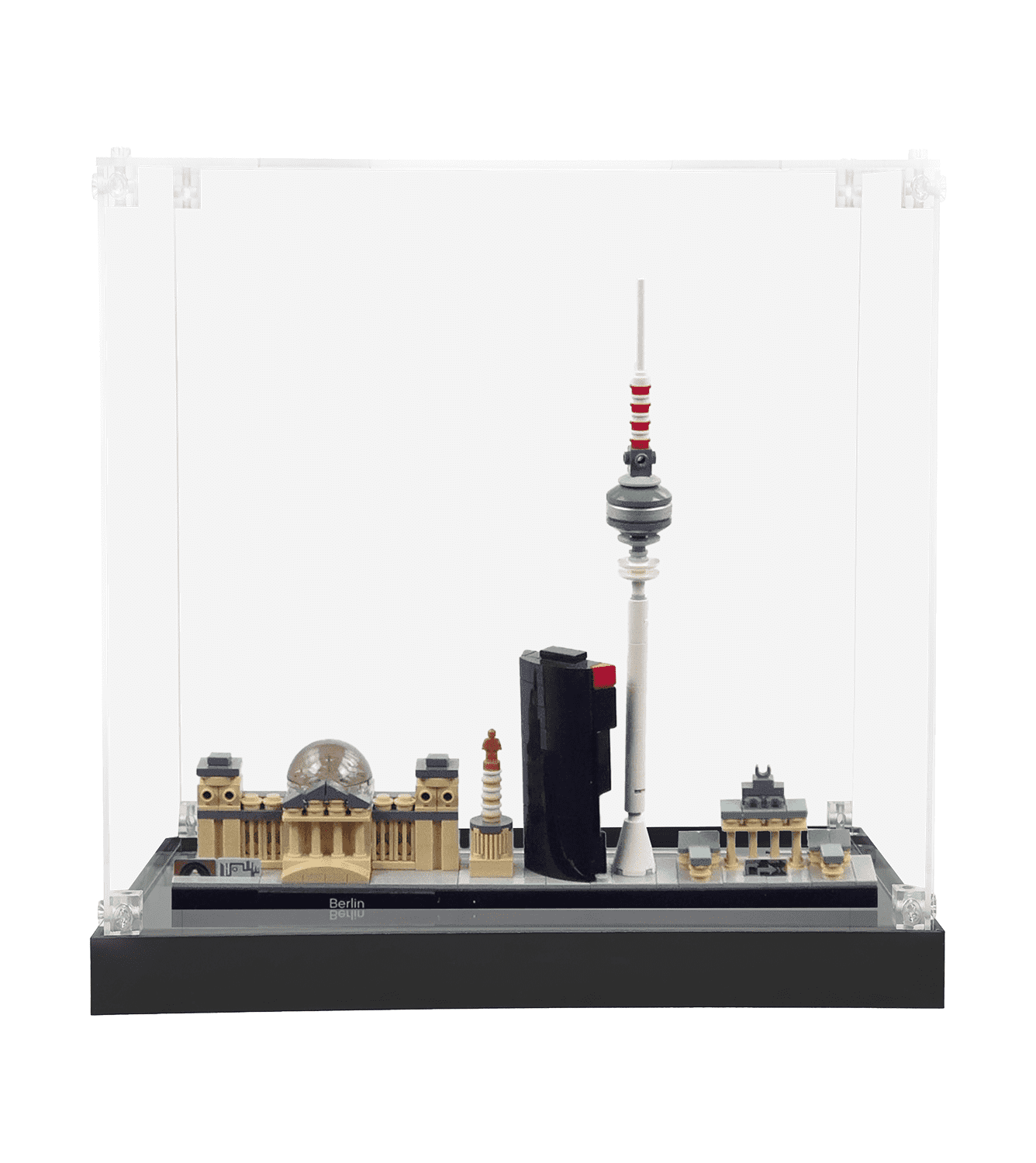 LEGO Architecture Berlin 21027 Display Case - Premium Acrylic Showcase for Collectible Building Sets - Perfect for Home Decor, Office Display & Gift Giving