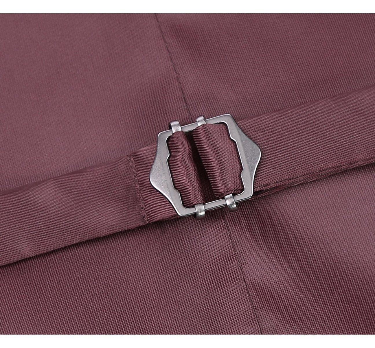 Alessandro Vitello by Renoir Burgundy Business Suit Vest - Regular Fit Waistcoat for Men | Perfect for Office, Weddings & Formal Events | Premium Dress Vest Collection 2018