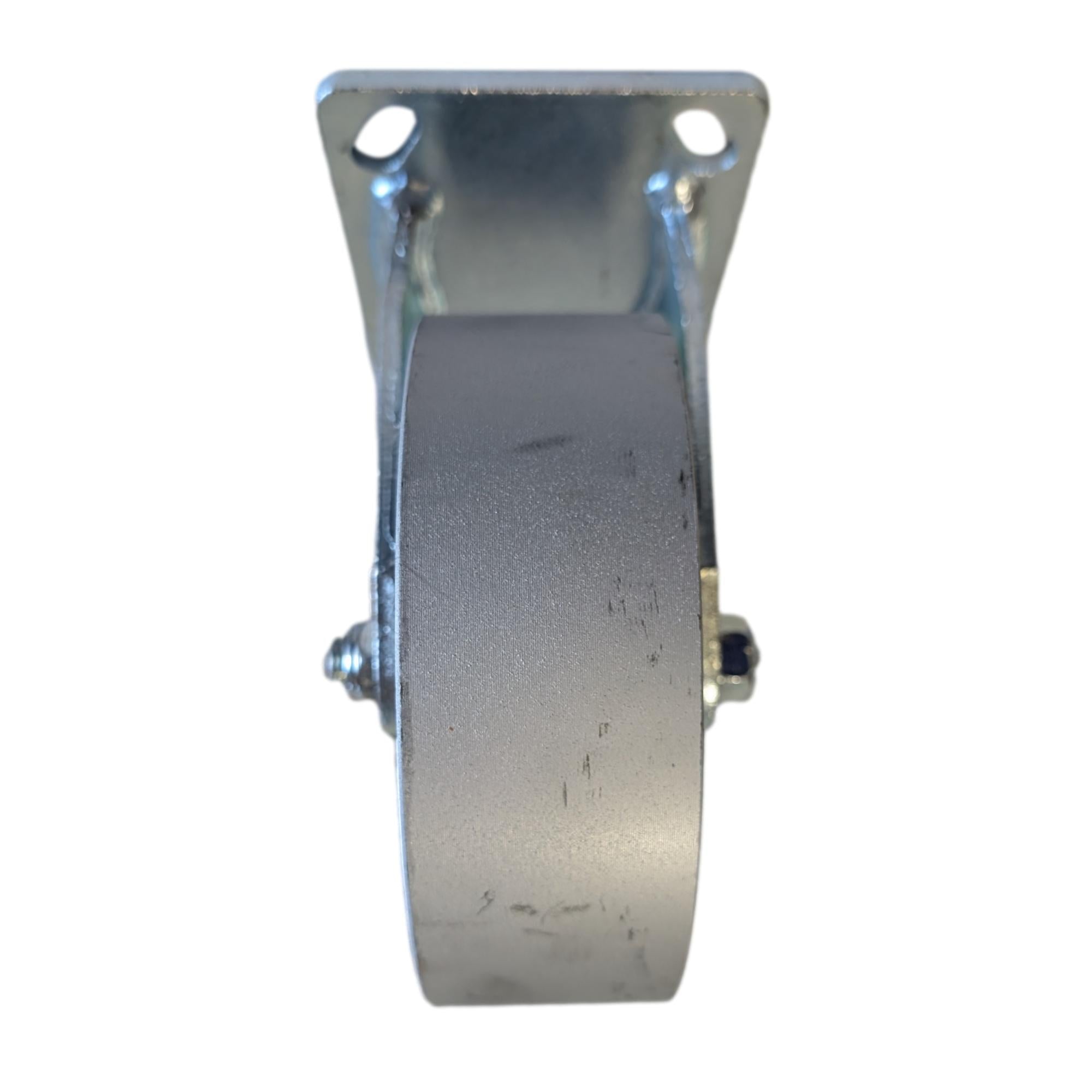6 x 2 Inch Semi Steel Wheel Heavy Duty Rigid Caster - 1200 lbs Capacity - Perfect for Industrial Equipment, Warehouse Carts, and Workbenches
