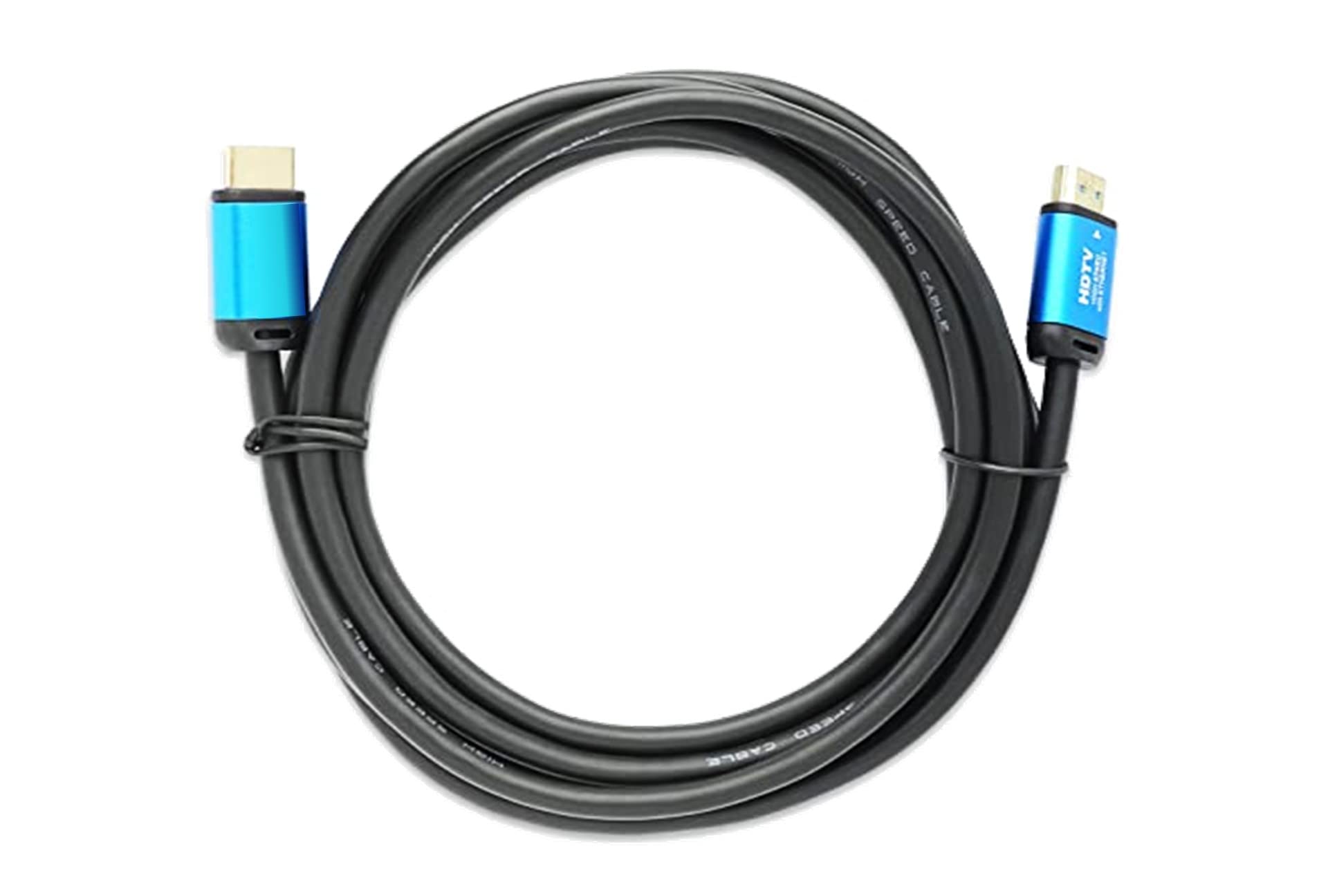 NP TECH 1.5m Ultra HD HDMI Cable with Ethernet - 18Gbps High Speed 4K 3D HDR Support for Gaming, Laptop, TV, DVD Player, Set Top Box | Premium Black HDMI Cord for Home Theater & Office Setup