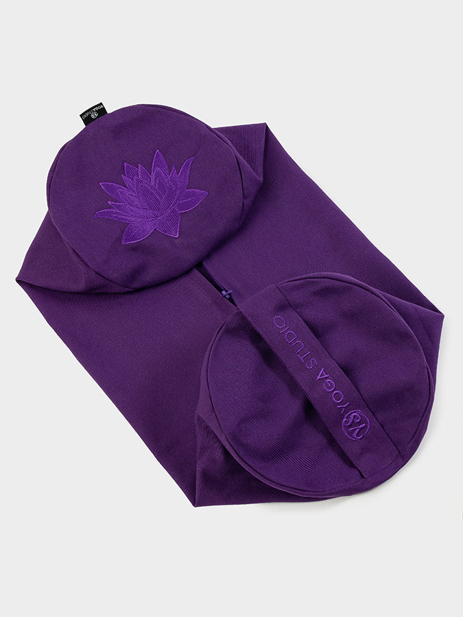 GOTS Certified Organic Cotton Yoga Bolster Cover - Eco-Friendly Replacement for Yoga Studio & Home Practice - Perfect for Meditation, Restorative Yoga & Relaxation