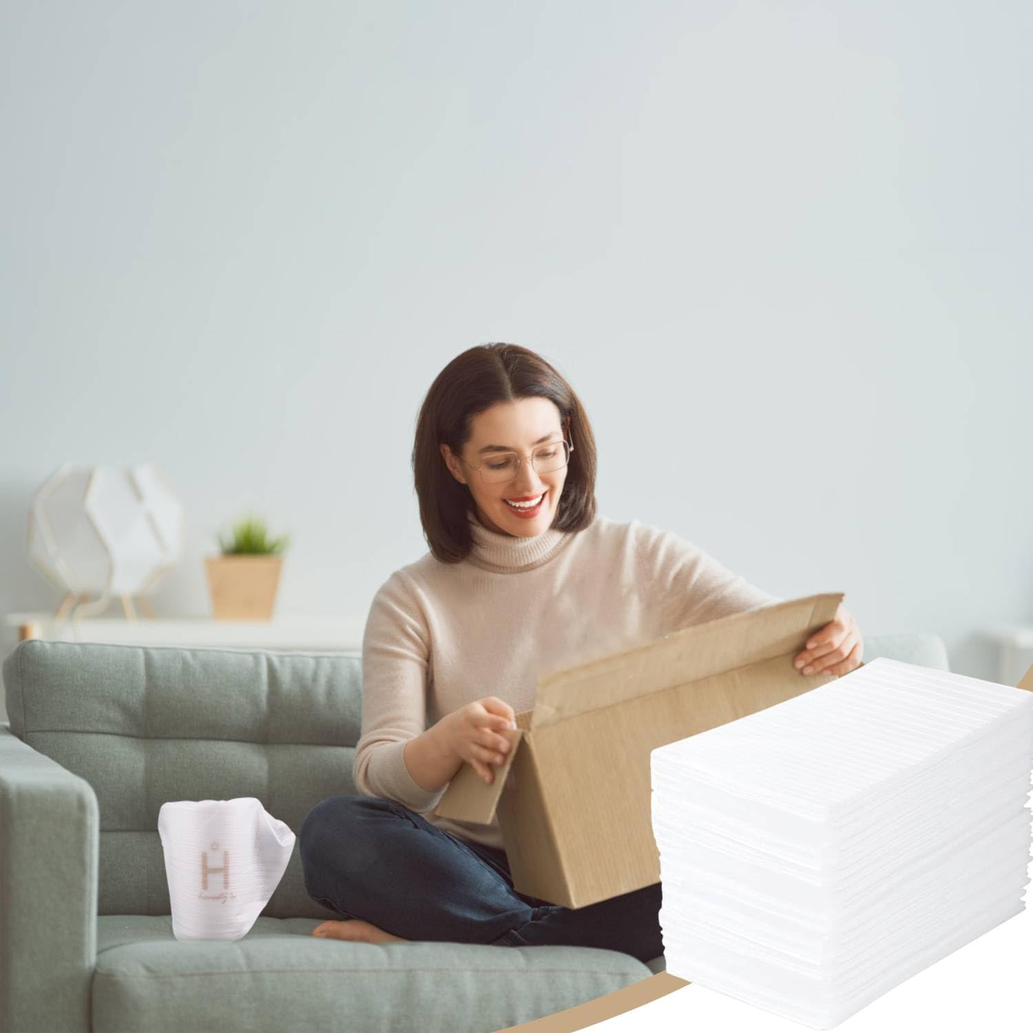 50 Pack Cushion Foam Pouches 12