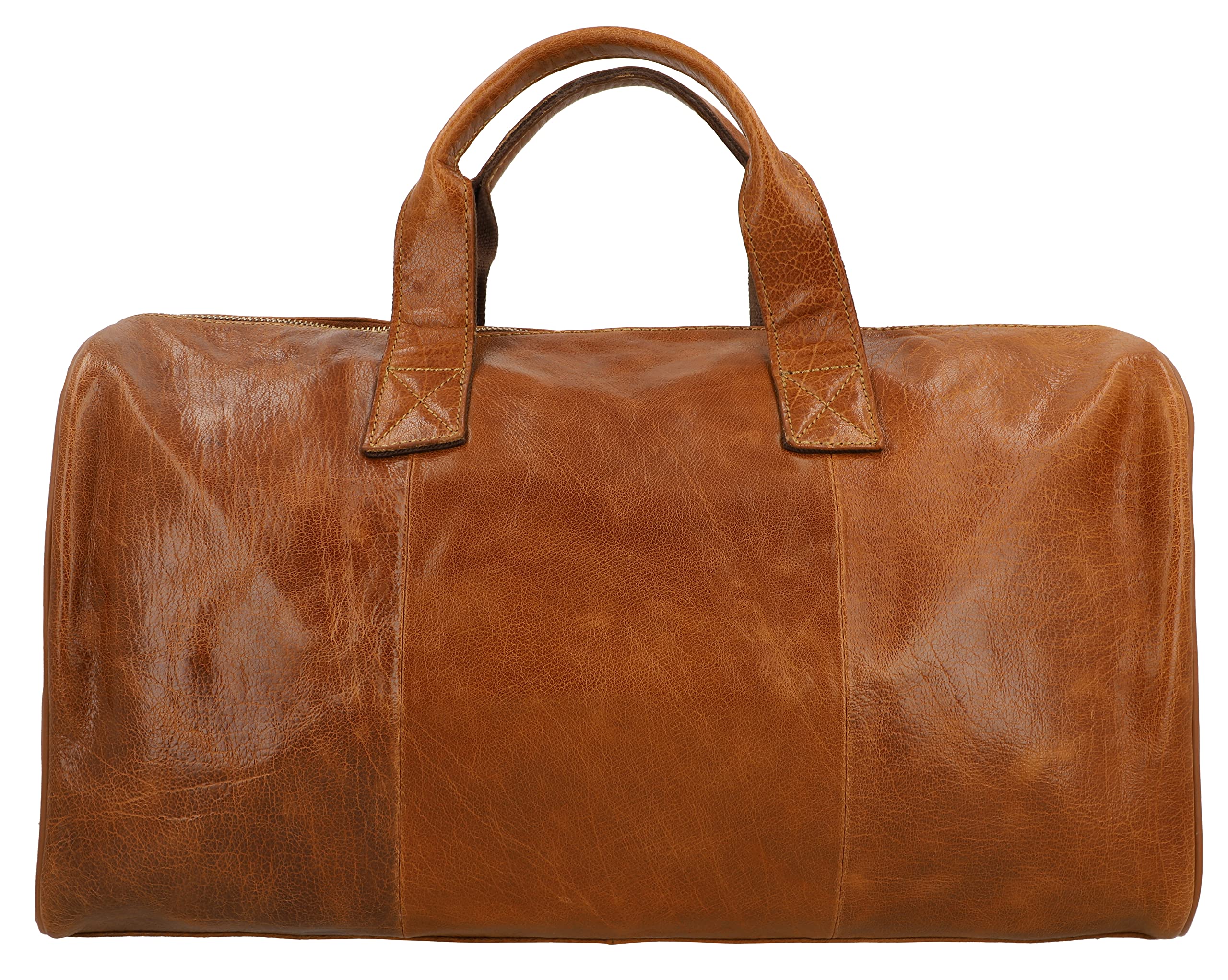 Premium Genuine Leather Travel Bag for Men & Women - Durable Carry-On Luggage for Business Trips, Vacations & Weekend Getaways