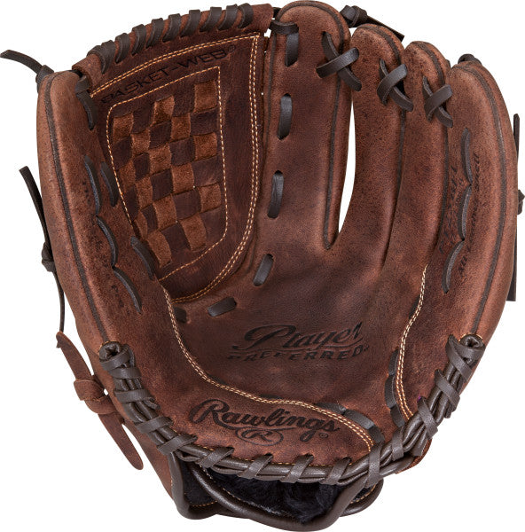 Rawlings Player Preferred 12.5 Inch Baseball Glove for Pitchers & Outfielders - Professional Quality Leather Mitt for Training & Games