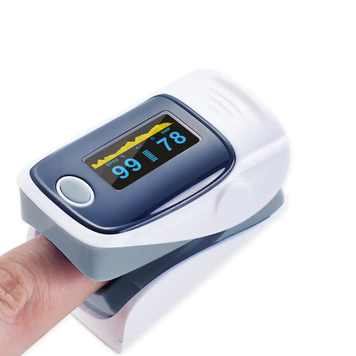 Fingertip Pulse Oximeter - Accurate Blood Oxygen Saturation (SpO2) and Heart Rate Monitor for Adults & Kids - Portable O2 Meter for Home Use, Travel, Sports, and Health Monitoring