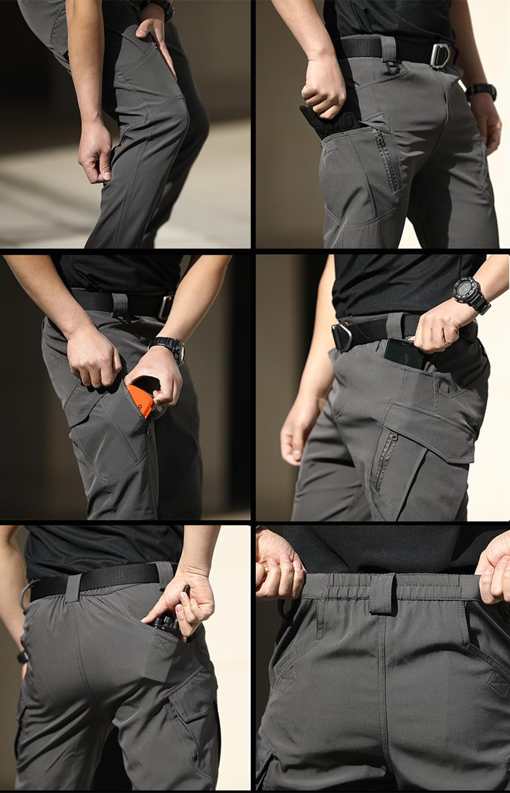 Flexcamo Tactical Waterproof Cargo Pants for Men - Durable Outdoor Work Pants with Multiple Pockets - Perfect for Hiking, Hunting & Military Use