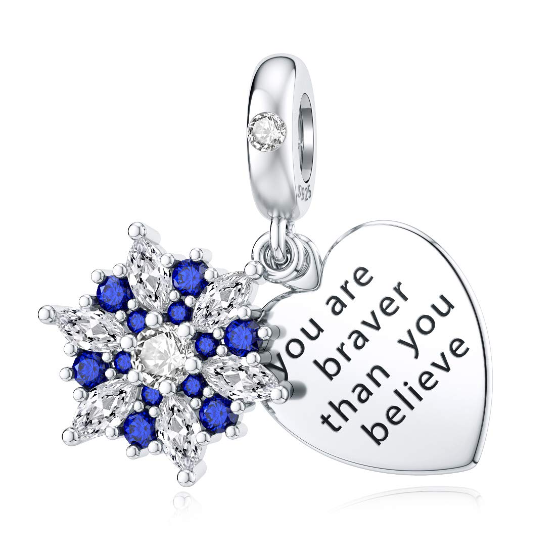 925 Sterling Silver Christmas Charm Bracelet for Women - Pandora Compatible Bead Charms, Holiday Jewelry Gift for Her | Perfect for Christmas Parties, Gift Exchanges & Festive Occasions