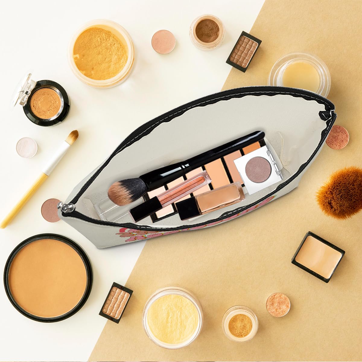 Physical Therapy Makeup Bag - Waterproof Cosmetic Organizer & Travel Toiletry Pouch for Women (Multicolor) - Perfect for Gym, Spa, Vacation & Daily Essentials Storage