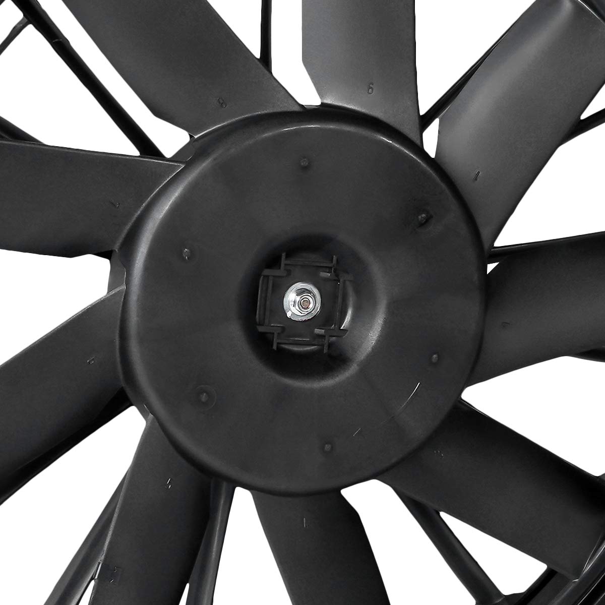 DNA MOTORING OEM-RF-0047 High Performance Radiator Cooling Fan Assembly - Direct Replacement for 2007-2011 Jeep Wrangler 3.8L - Improved Cooling Efficiency & Factory Fit - Perfect for Off-Roading & Hot Weather Driving