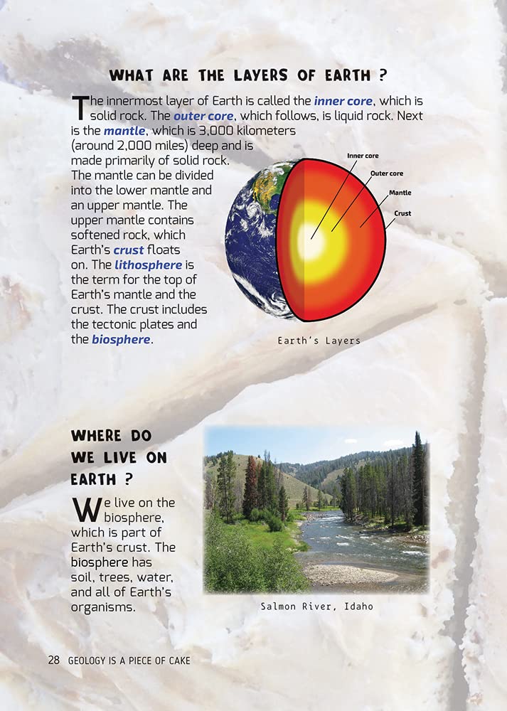 Geology Is a Piece of Cake - Fun Geology Learning Book for Kids & Beginners | Perfect for Homeschooling & Science Classroom Activities